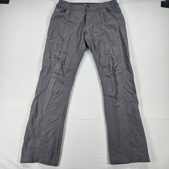 Simms Pants - Simms Mid Rise Nylon Gray Outdoor Hiking Fishing Cargo Pants Women's Size Large